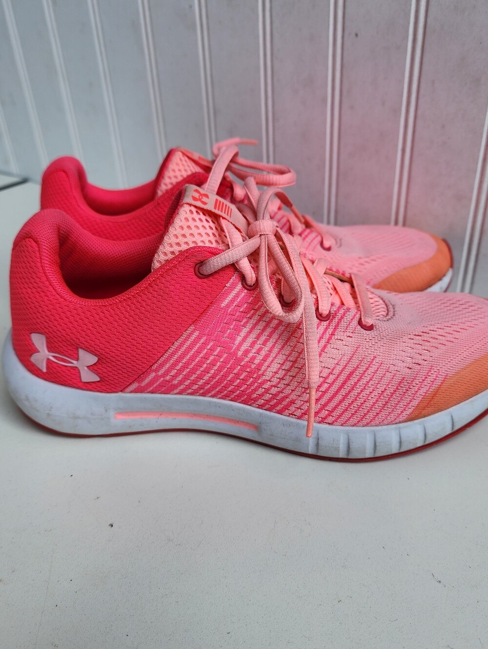 Under Armour Pursuit Graphic Penta Pink Shoes 4201269835 Girls 6Y 6 Youth
